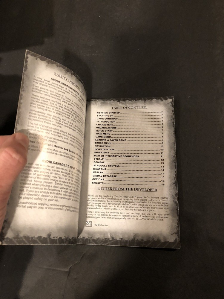 da vinci code xbox Manual Only