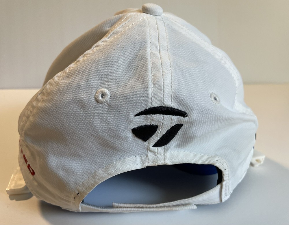 Taylormade Golf SLDR Tour Preferred White Adjustable Strapback Hat Hook & Loop
