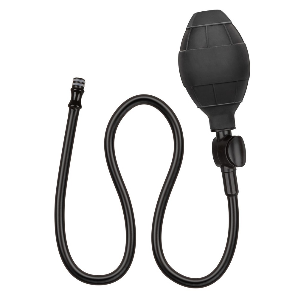 CalExotics Large Black Silicone Inflatable Anal Butt Plug