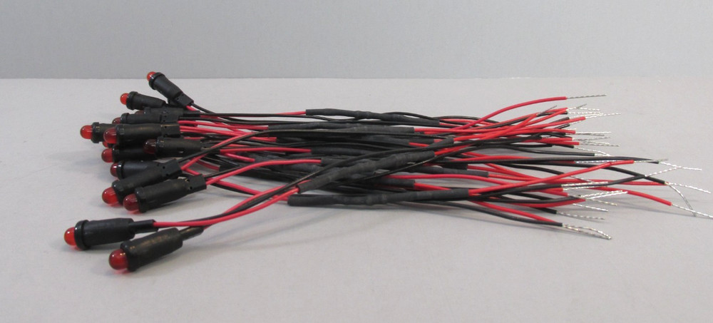 Nineteen (19) Piece Miniature Red Lights for Model Railroads