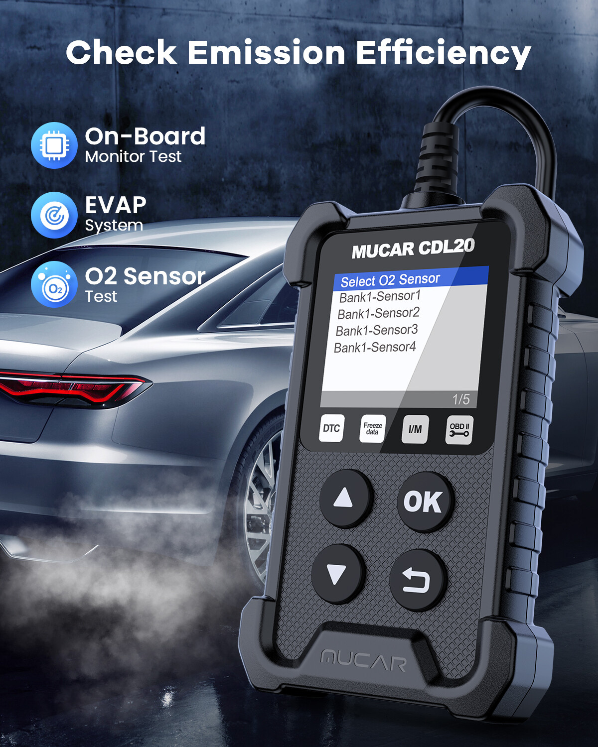 Automotive OBD Engine OBD2 EOBD Scanner Fault Code Reader Diagnostic Scan Tool