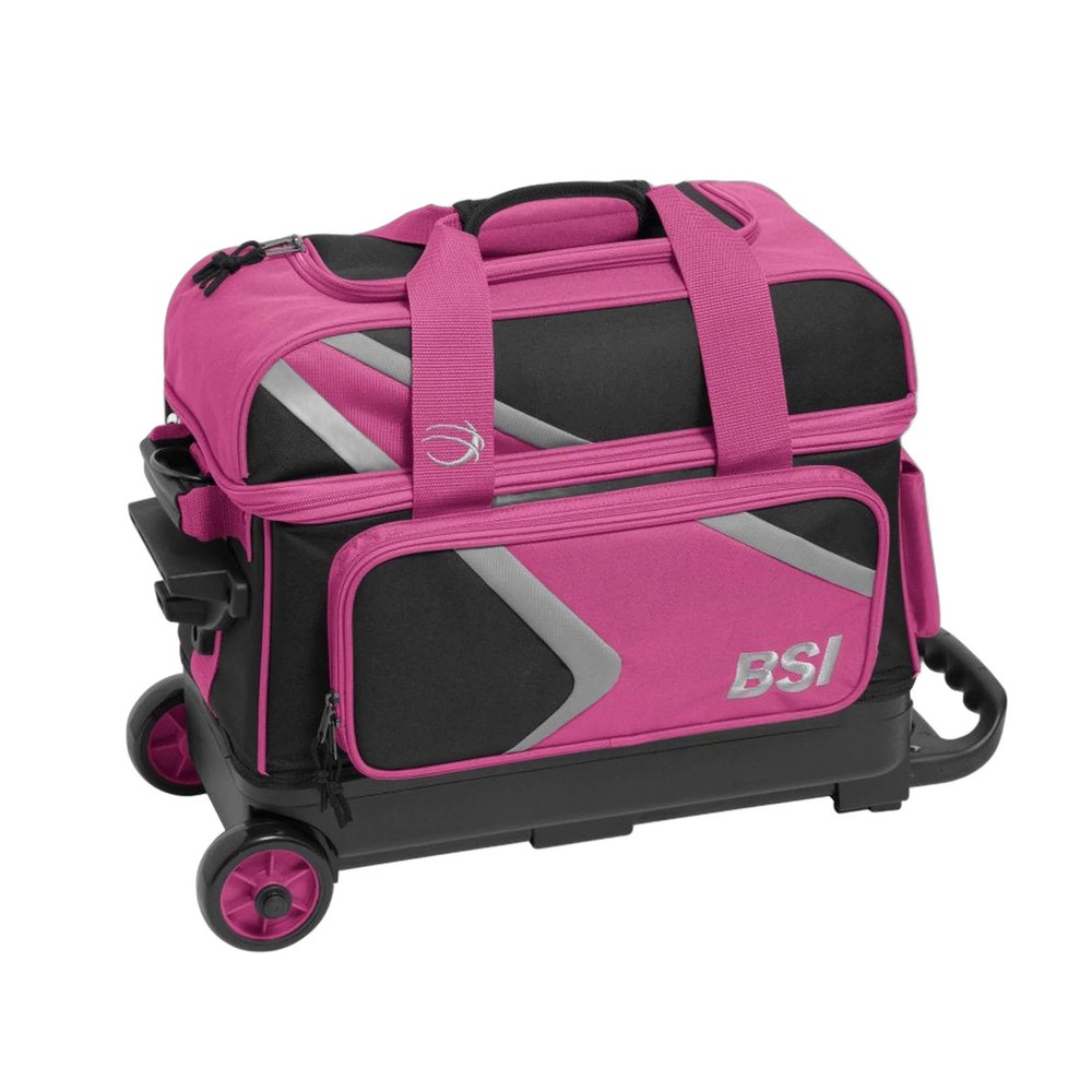 BSI Dash Double Roller Bowling Bag, Smooth-Rolling League Carry
