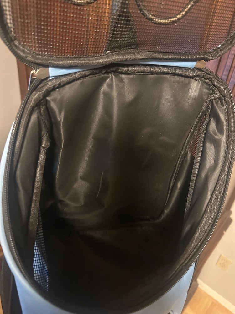 Breathable Backpack Pet Carrier - Adjustable Straps, Side Pockets, Large Opening