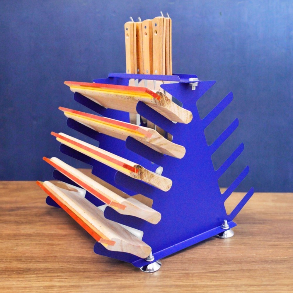 5 Layers Screen Printing Squeegee Rack Squeegee Shelf Ink Knife Place Desktop