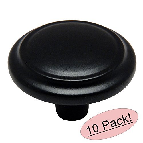 *10 Pack* Cosmas Cabinet Hardware Flat / Matte Black Knobs #799FB