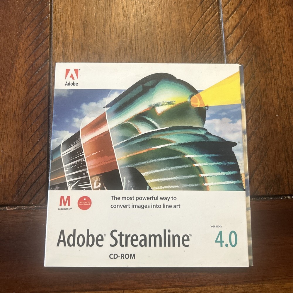 Adobe Streamline 4.0 Retail Full Version w/ Key - Mac Macintosh