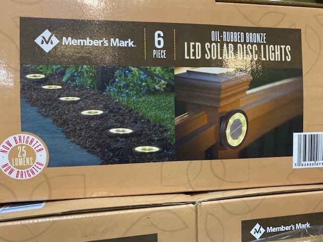 6-Piece Oil-Rubbed Bronze LED Solar Garden/Pathway Disc Lights -BUY MORE & SAVE!