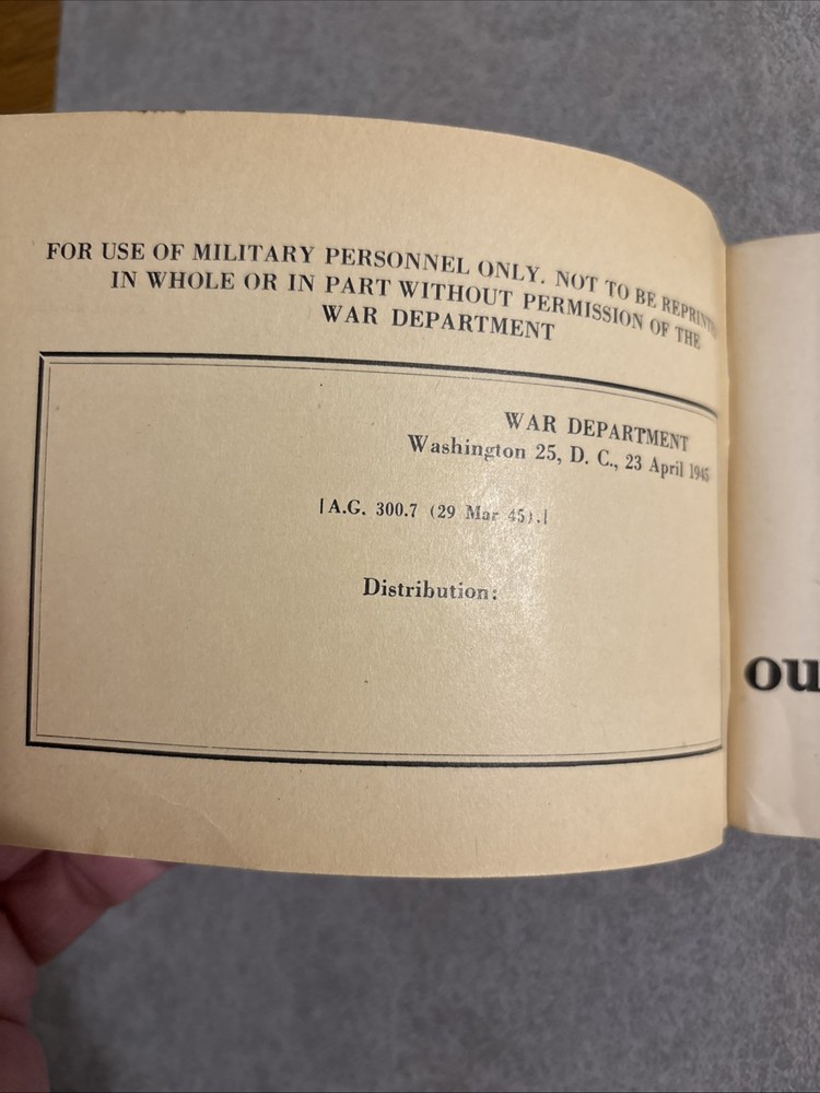 Our Red Army Ally 4”x6” Small Book