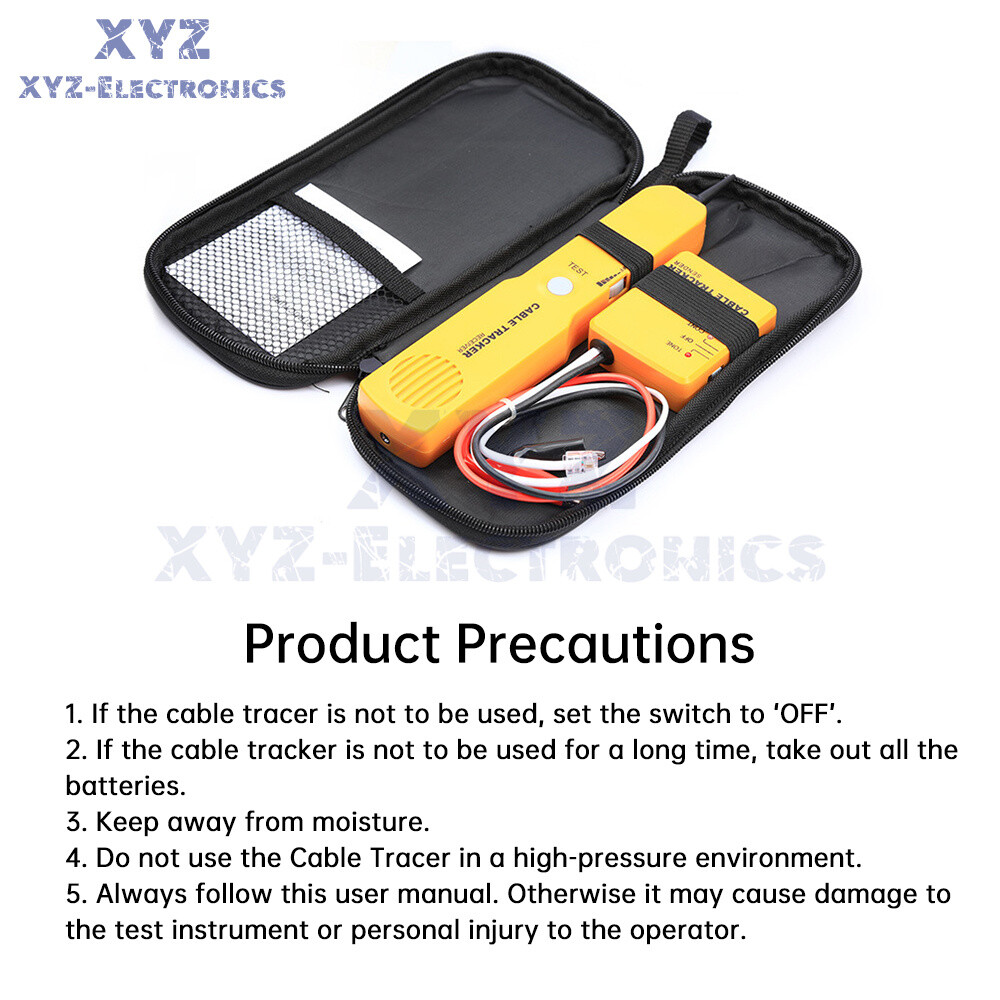 Multi-function Cable Finder Wire Tracker Fiber Optic Network Tester Cable Toner