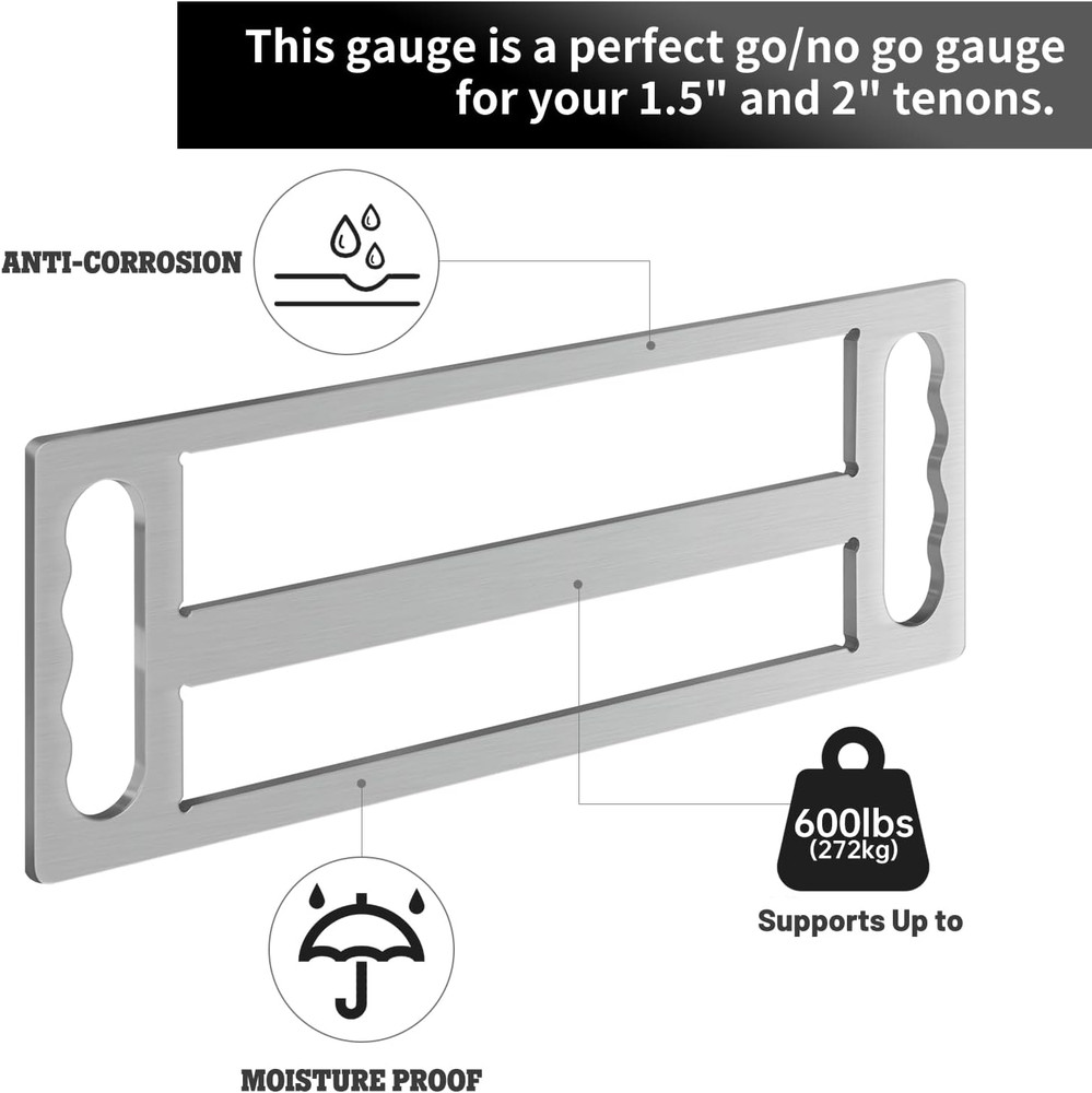 Timber Framing Tenon Gauge Checker Tool, Woodworking Measuring Tool