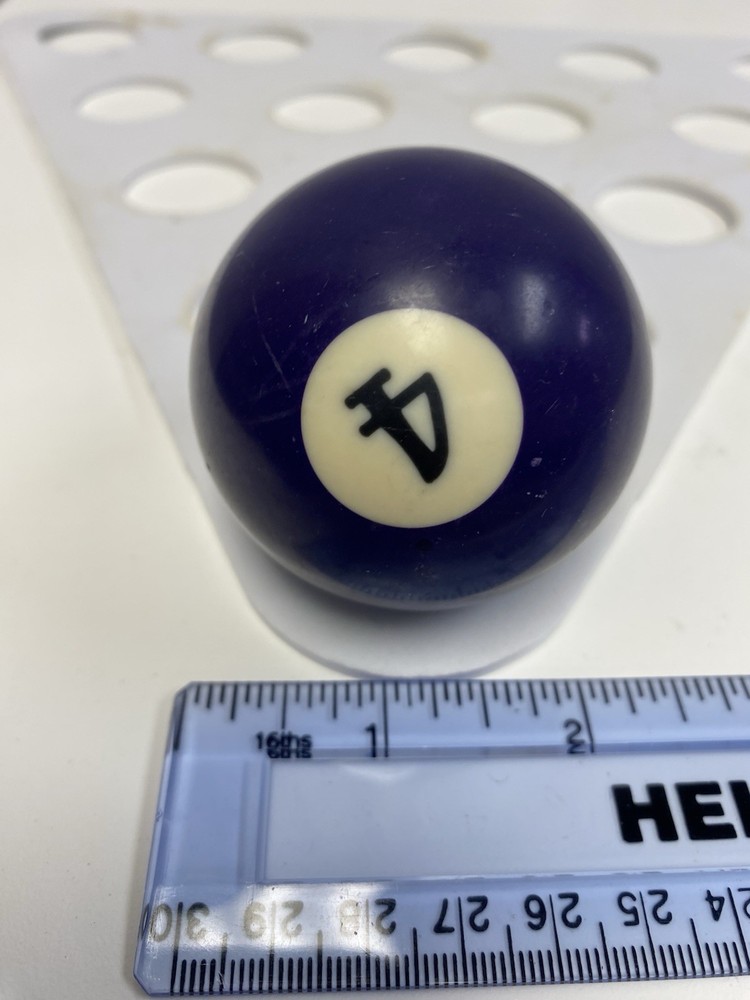 Vintage No. 4 Solid Purple Pool Ball Billiard