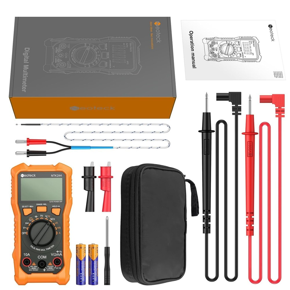 Versatile 6000 Counts Digital Multimeter with Backlight & Overload Protection