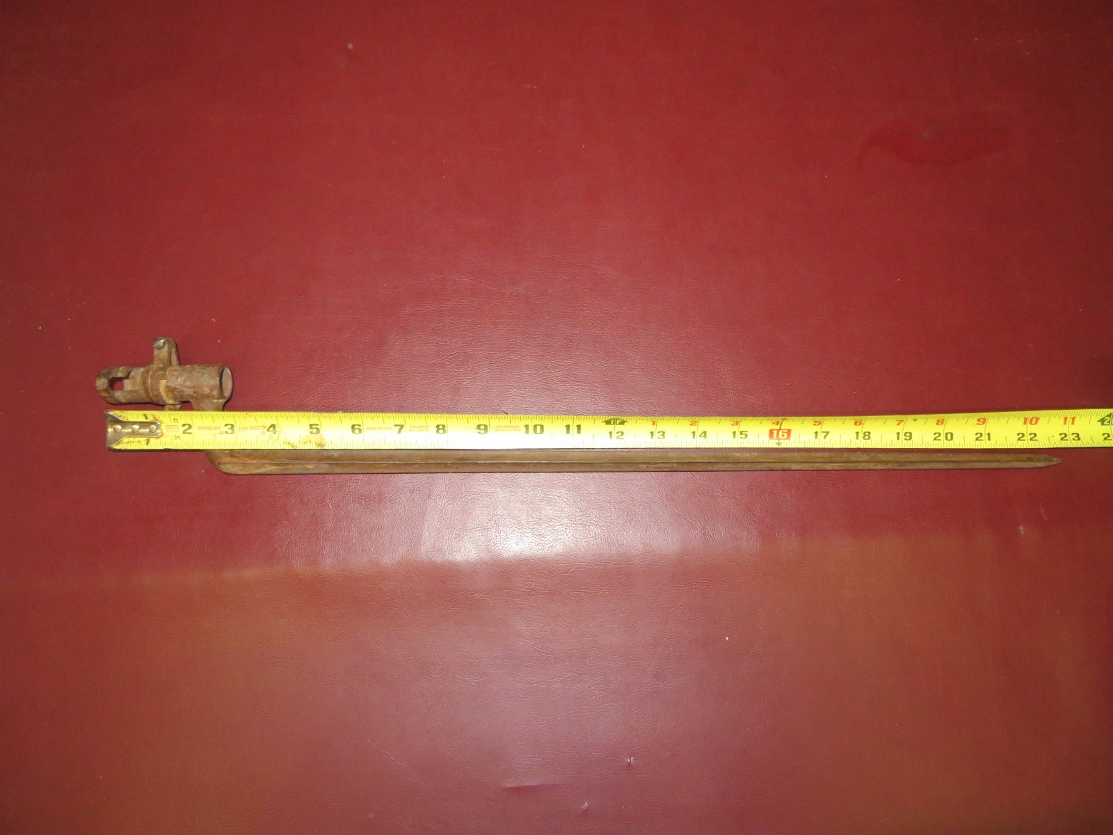 Antique US Civil War Era Cast Iron Socket Bayonet for Rifle