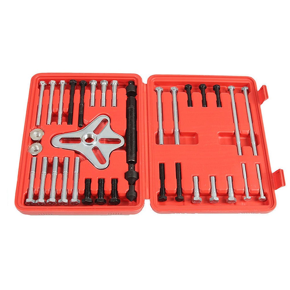 45pc Harmonic Balancer Kit Gear Puller Set Steering Wheel Crankshaft Auto Tools