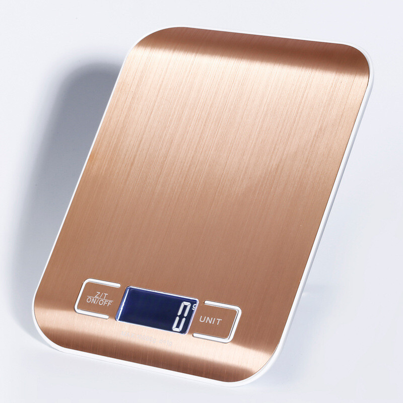 Rechargeable Flat Stainless Steel Kitchen Scale Electronic Scale Small Platform