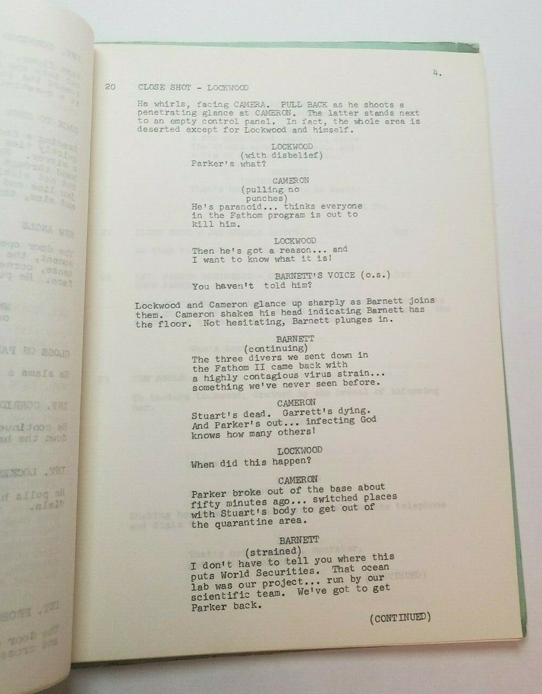SEARCH / Judy Burns 1972 TV Show Script, "Countdown to Panic"