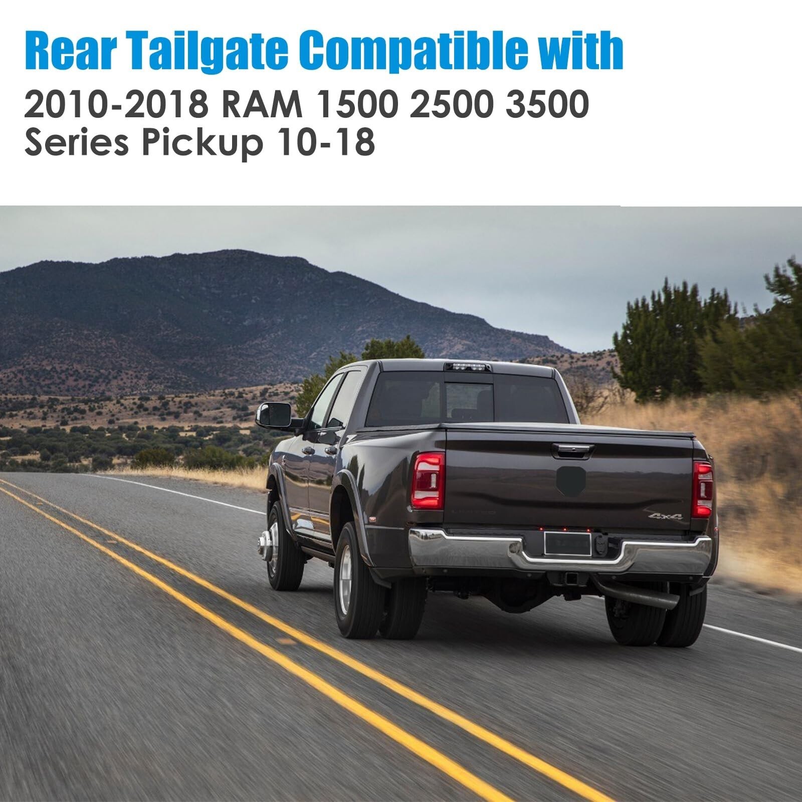 New Steel Tailgate Assembly for 2009-2018 Ram 1500 2500 3500 Pickup Tail Gate
