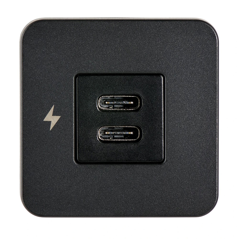 Scanstrut TILE USB-C Interior Charging Socket - 12/24V - Black Bezel SC-TILE-...