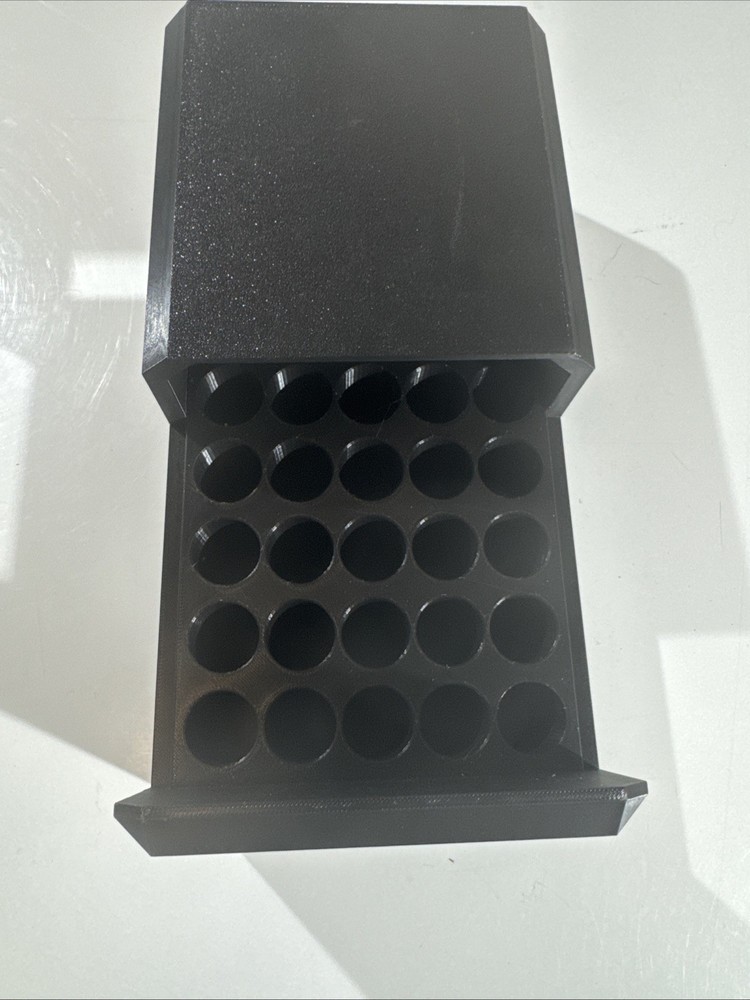 16ga Shotgun Shell Storage Box Case - 25rd Round - Black
