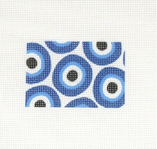 Planet Earth Rectangle 2x3 Inch Canvas Insert Printed Needlepoint Canvas