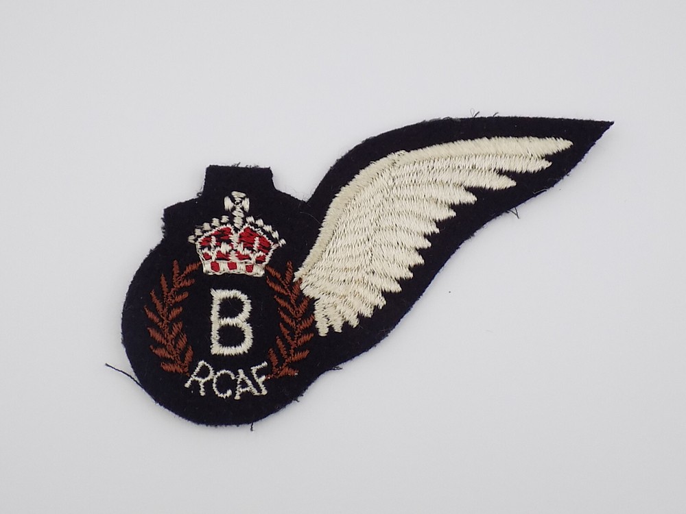 Original WWII Canada RCAF Bombardier Wing Patch