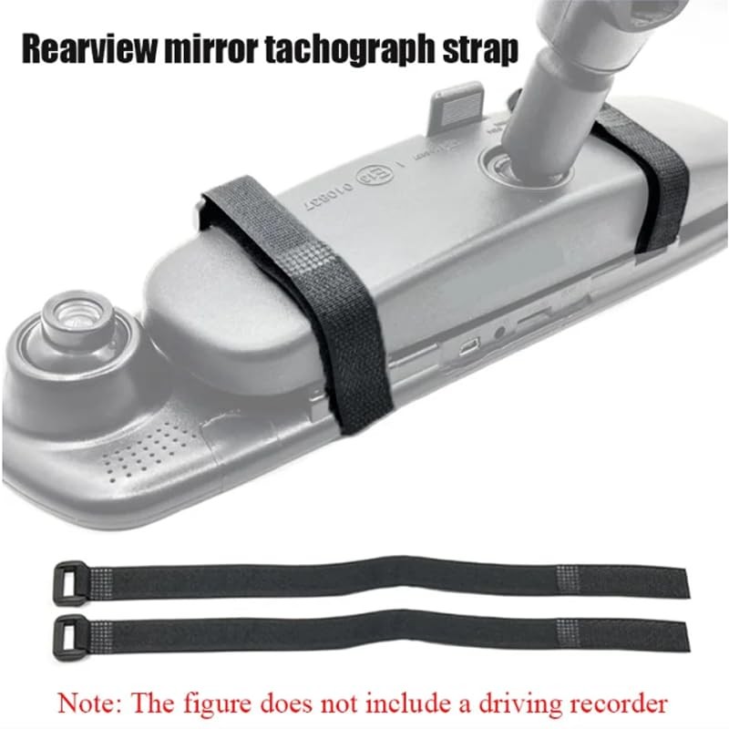 6 Pack Mirror Dash Cam Mounting Straps Replacement Hook and Loop Mount Strap