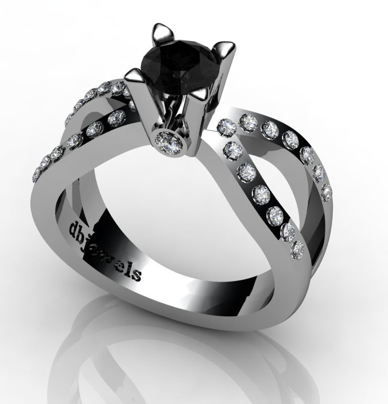 18K gold RING SETTING for Diamond or Gemstone DR0237