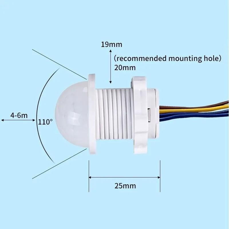 Pir Infrared Motion Sensor Detector Smart Switch Ac 110v Light Lamp Switch Autos
