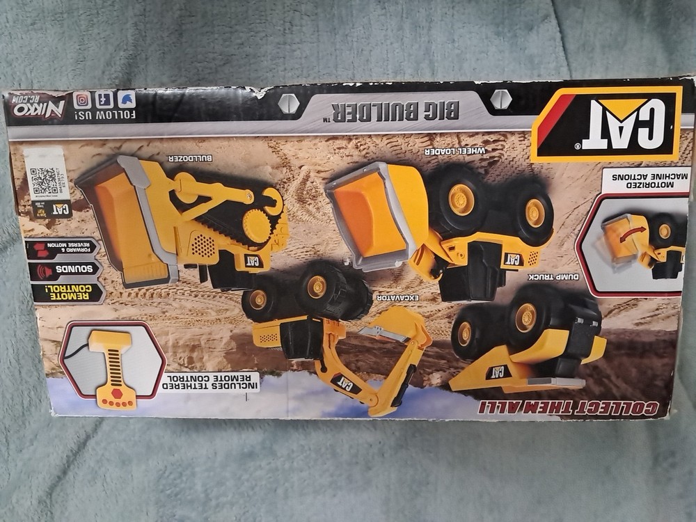Caterpillar Toy Wheel Loader Remote Control Sounds Cat Big Builder Motorized