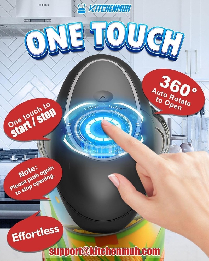 Automatic Electric Can Opener Smooth Edge 1PCS
