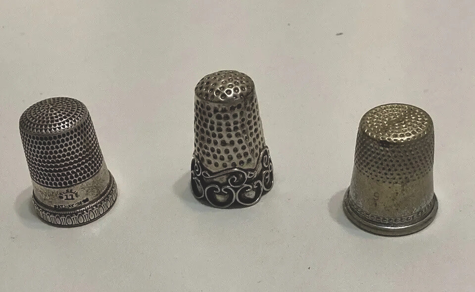 Vintage Sterling Silver Thimbles