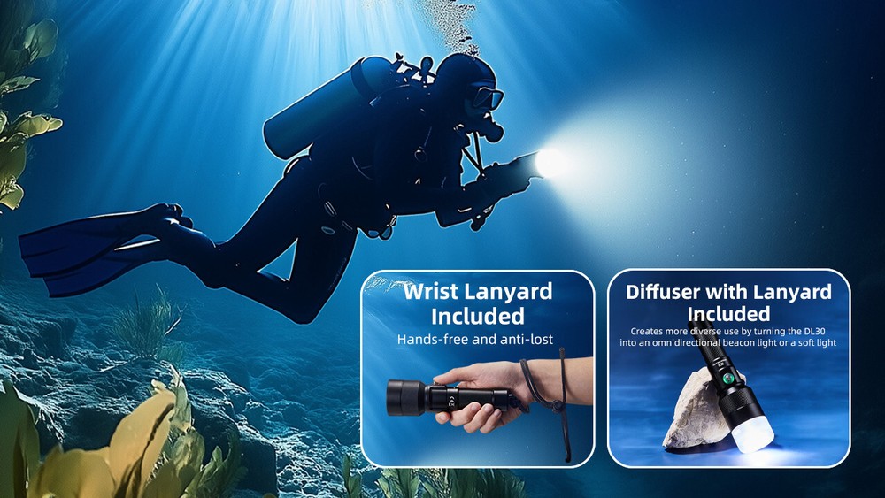 Nitecore DL30 1100 Lumen Rechargeable Dive Light Torch