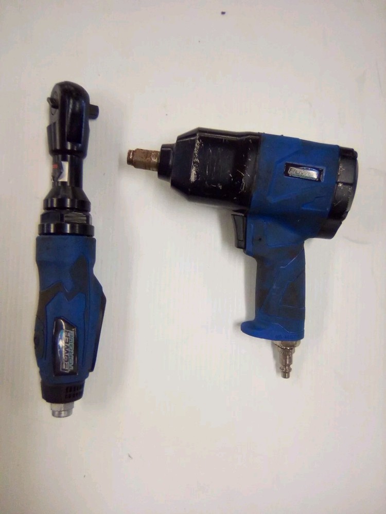 Power Torque 17 Piece Air Tool Kit Used Working