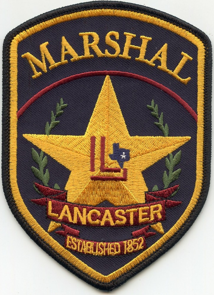 LANCASTER TEXAS TX MARSHAL POLICE PATCH
