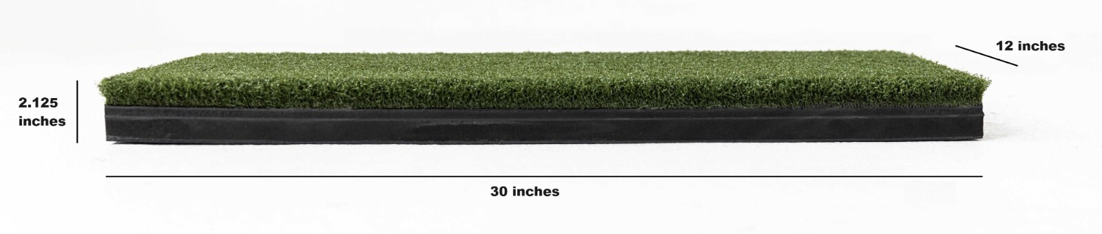 Beaver Tail Hitting Strip - The Most Realistic Golf Simulator Hitting Mat Strip