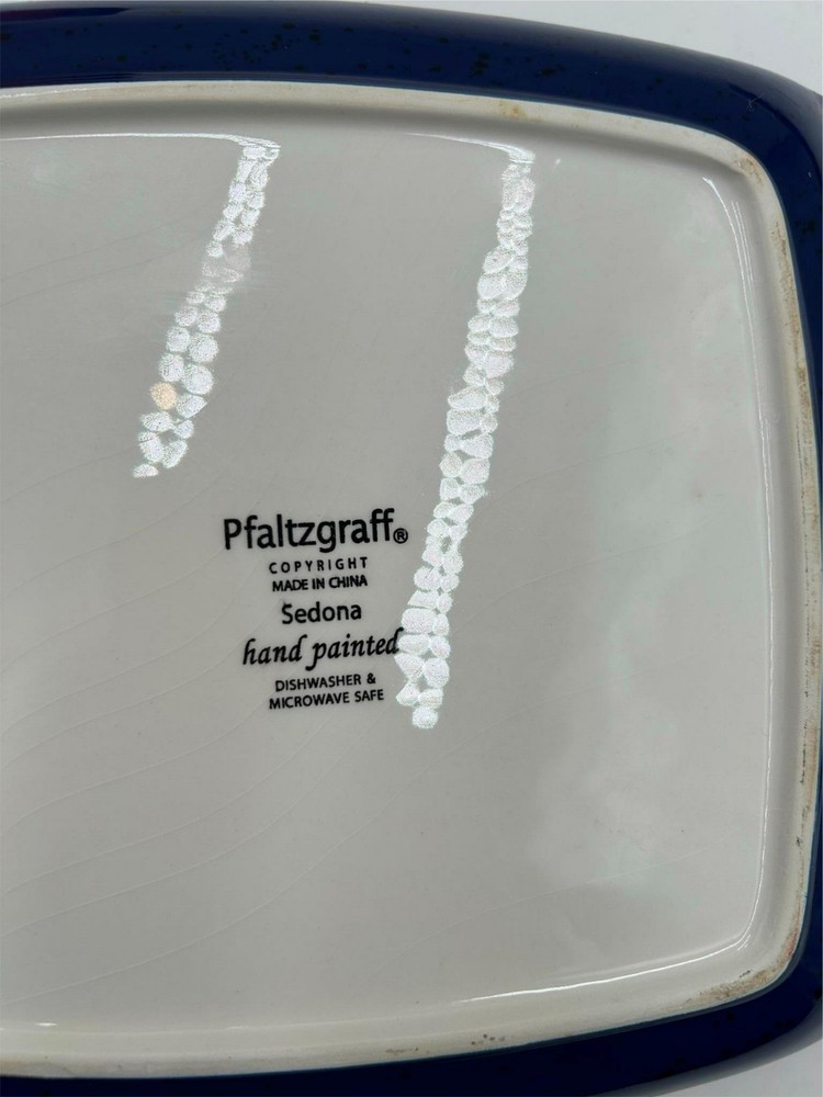 SET OF 3 - PFALTZGRAFF - SEDONA - RECTANGULAR SERVING TRAYS WITH HANDLES * READ*