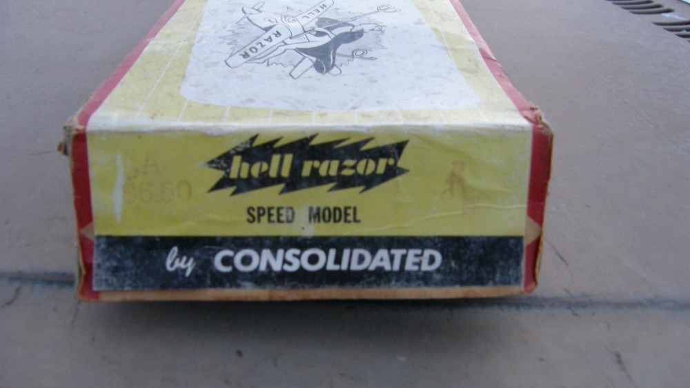 Consolidated Hell Razor Gas/Nitro Model Airplane Empty Box w/ Instruction Sheet
