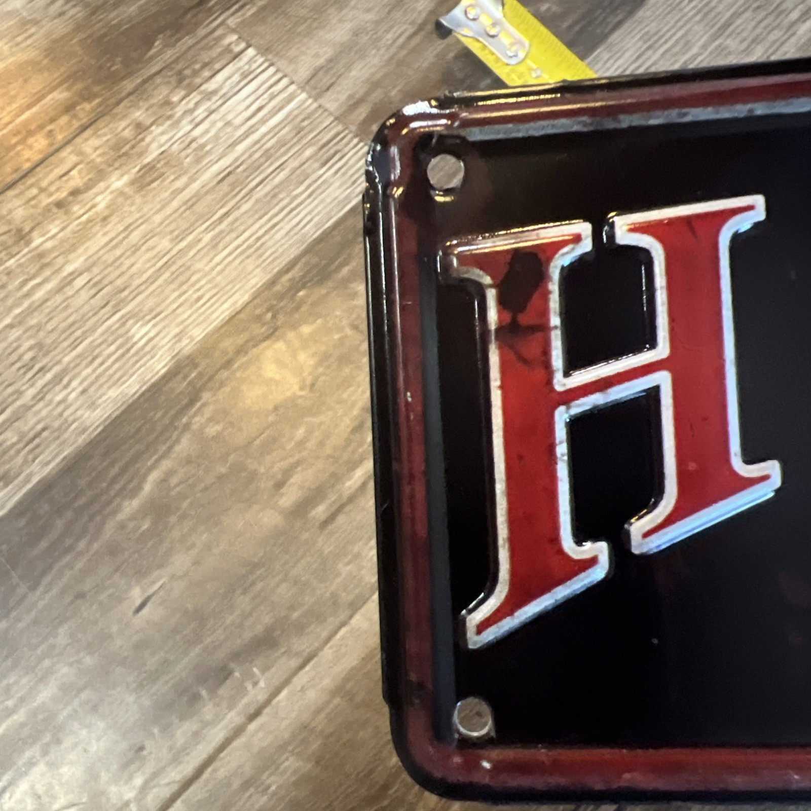 Harley Davidson Sign 3&1/4” By 11&3/4” New With Weathered Look