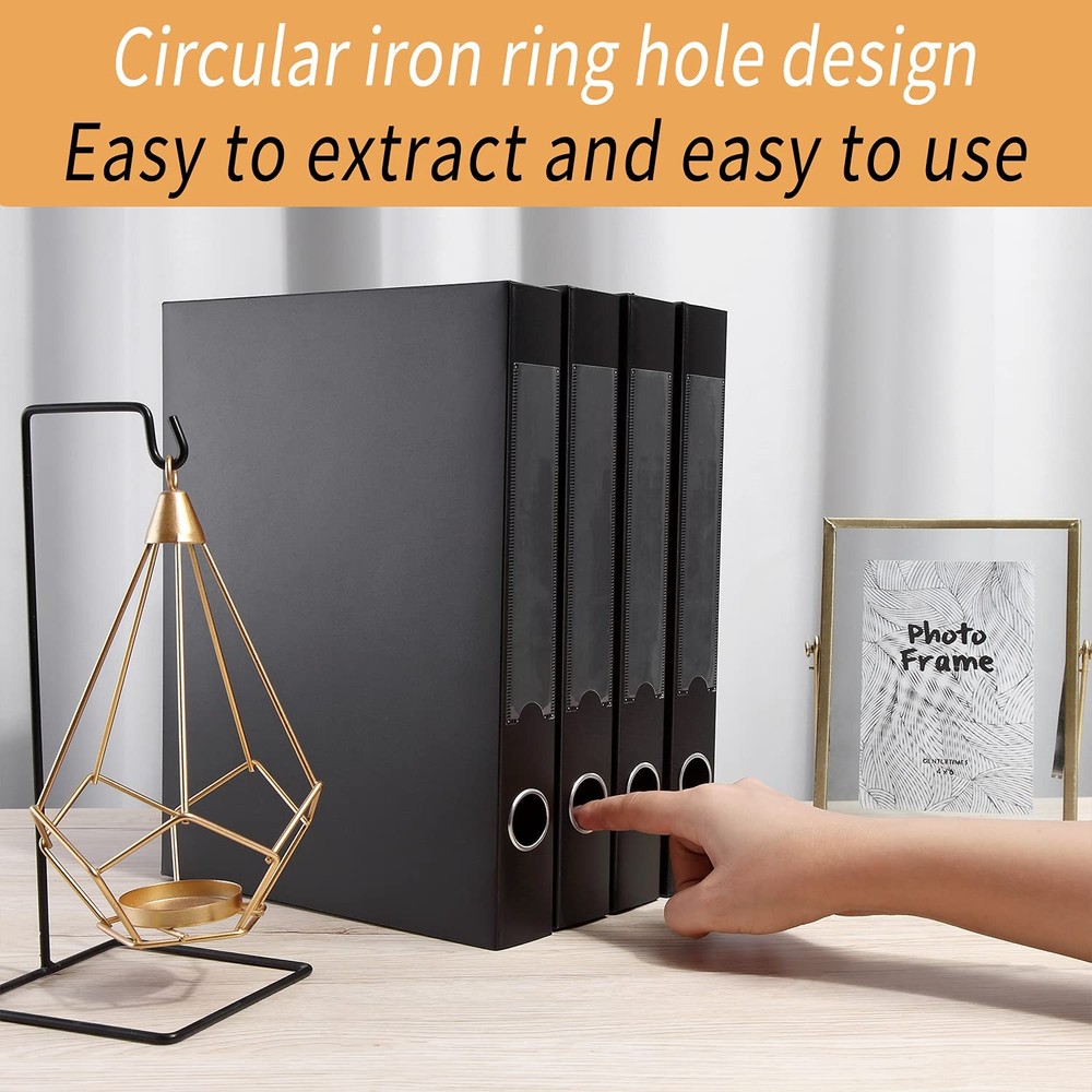 A4 Storage File Boxes Archives Cases, Foldable Plastic File Folder, Th