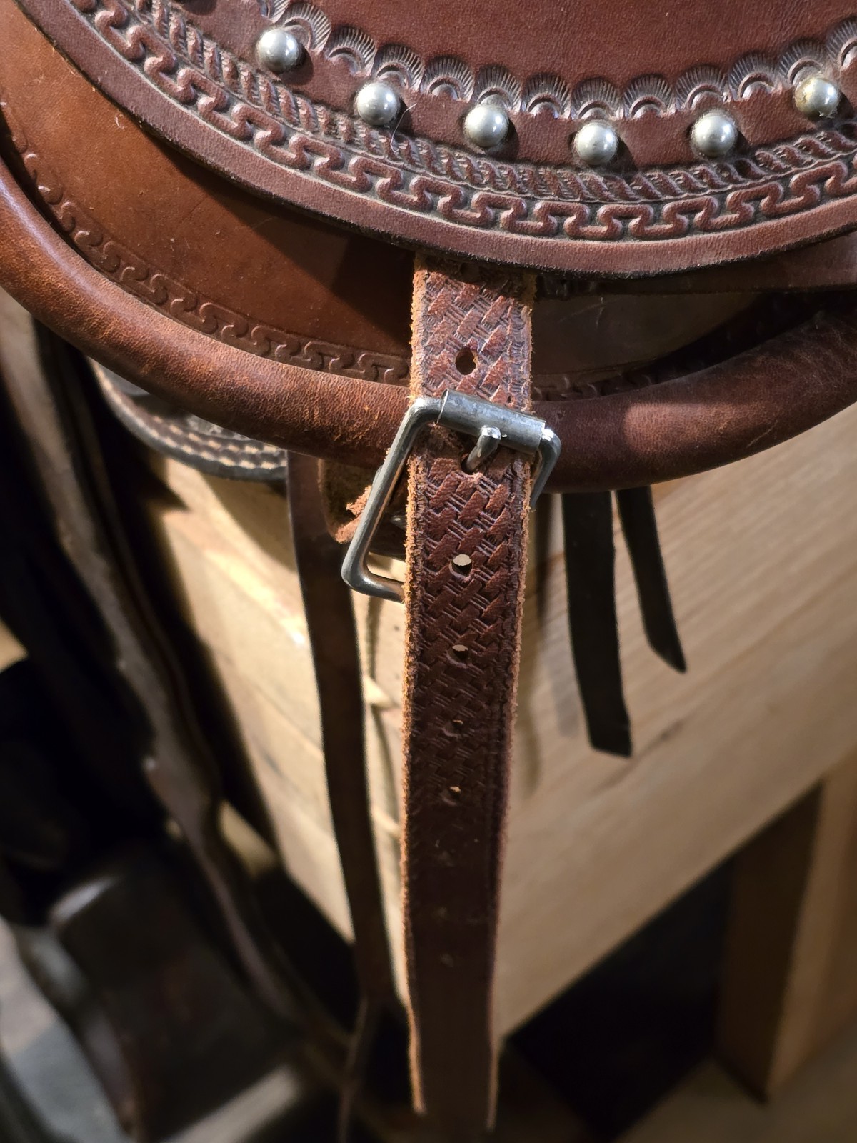 Vintage Cantle Saddle Bags With Sterling Accents Adjustable