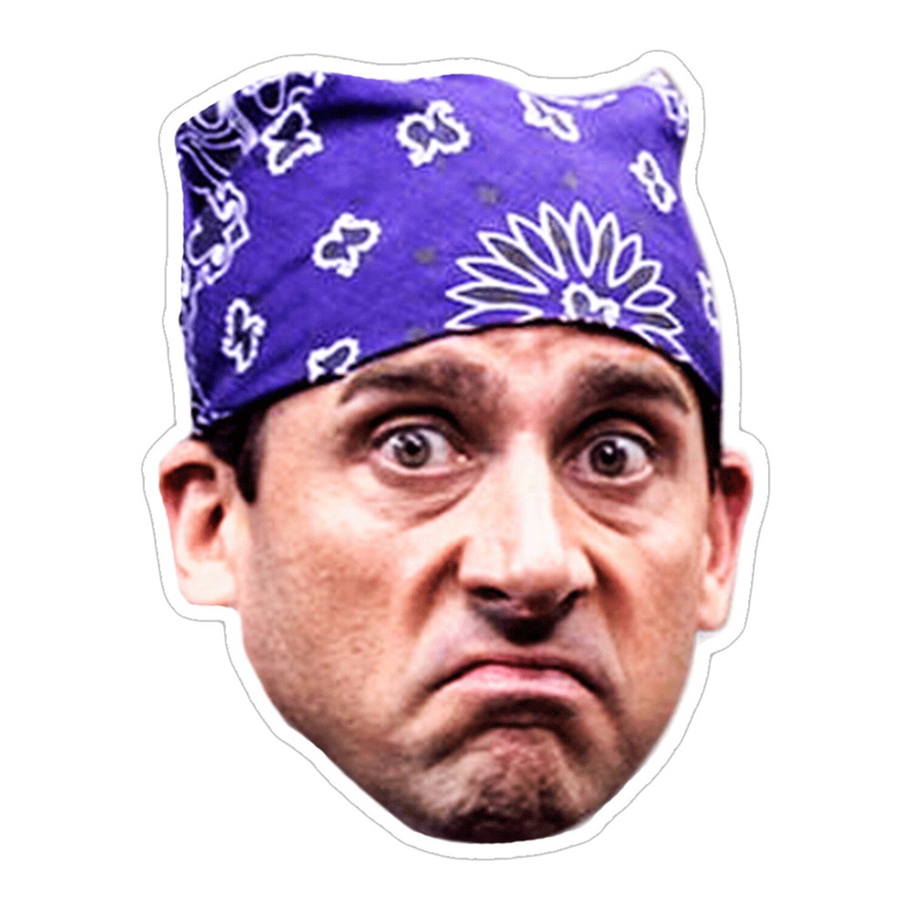 "Prison Mike" Michael Scott sticker/decal from The Office NBC