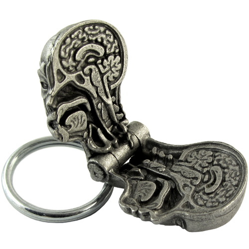 Anatomical Human Head Keychain - Medical Anatomy, Biology, Neurology