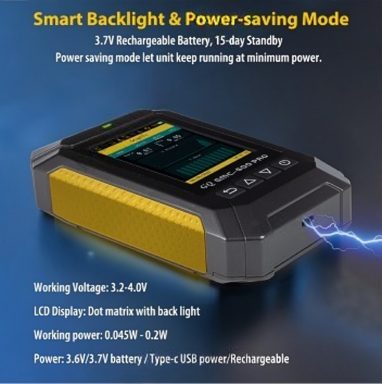 GQ GMC-600 Pro Geiger Counter Alpha, Gamma, Beta X-Ray Radiation Monitor