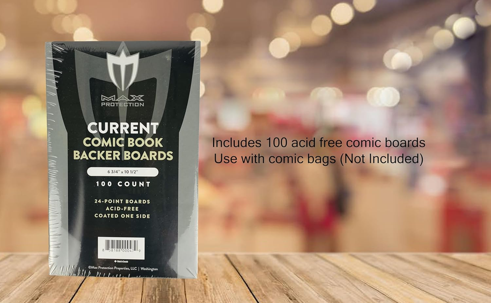 Current Size Comic Book Boards - Precision Cut, 24 Point Solid Bleached Sulfate,