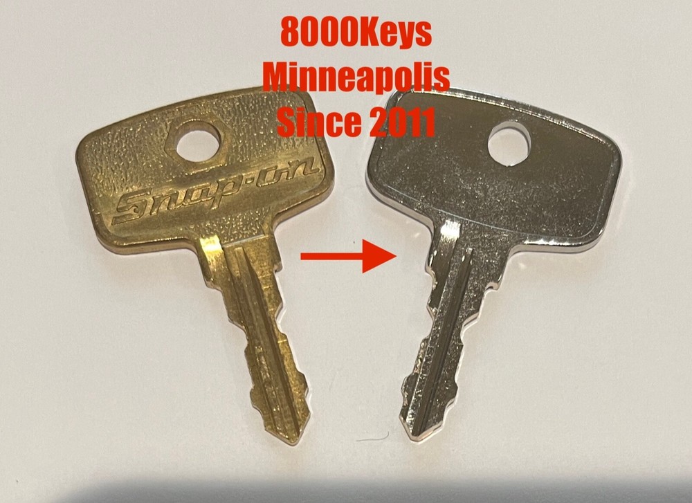 Snap-On Replacement Toolbox Key llave Y46 Pre-cut