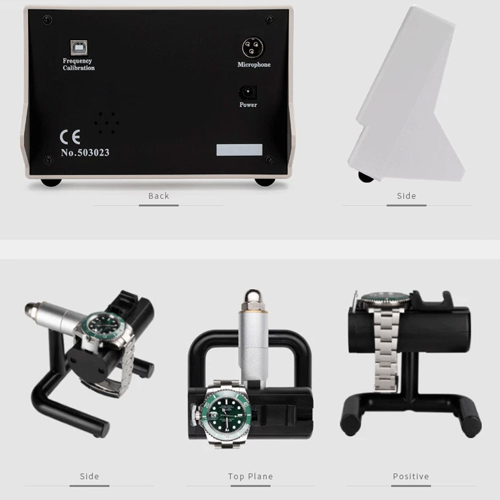 Weishi No.1900 Timegrapher Mechanical Watch Timing Machine Multifunction Black