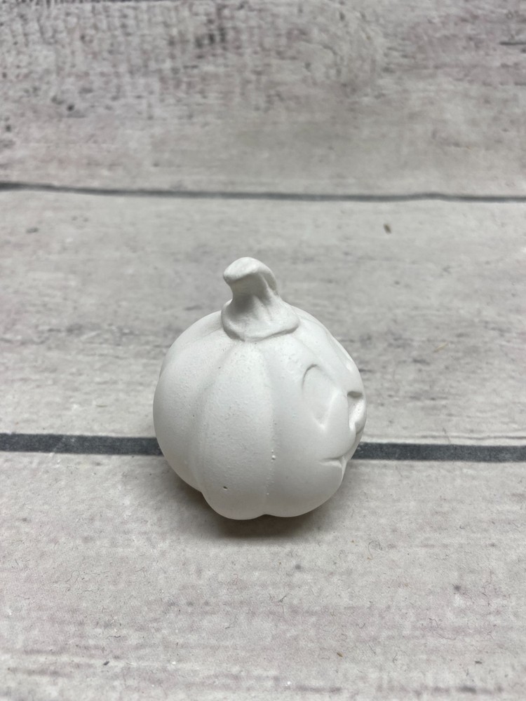Ceramic Bisque Pumpkin Paint Ghost Halloween Fall Decor Set