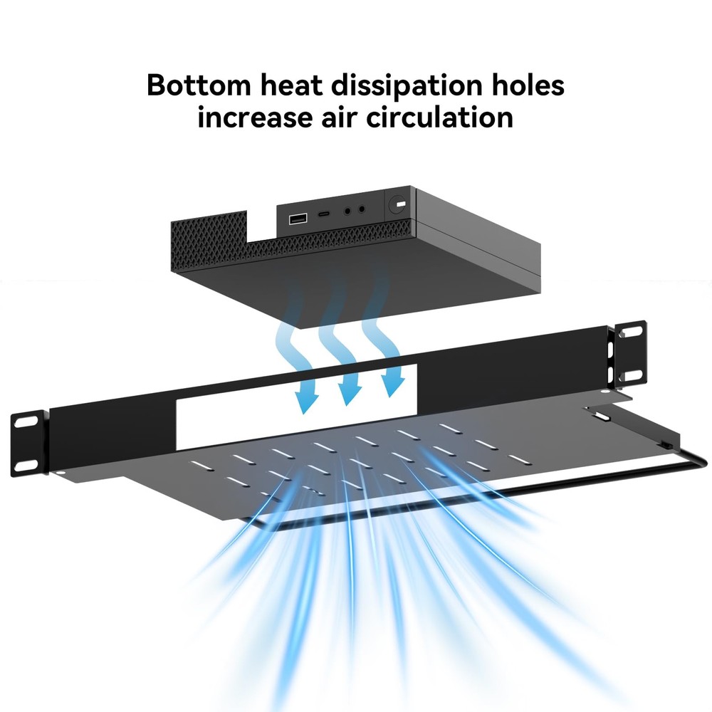 Mini Rack Mount for Dell OptiPlex Micro Form Factor Case，1U Hinged Server Rac...
