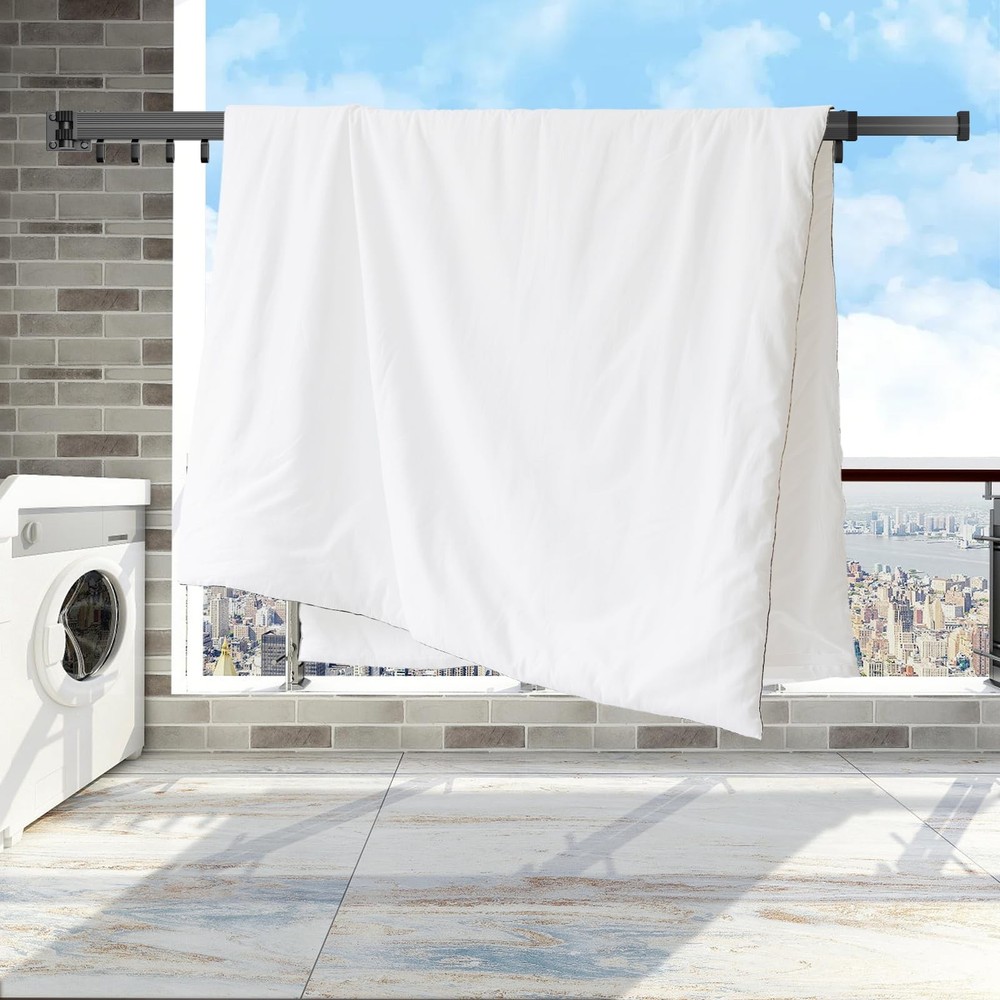Foldable Wall Mounted Clothes Drying Rack Space Saving Laundry Home Hanger