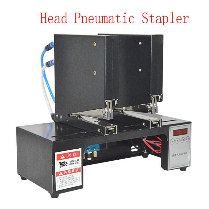 Pneumatic Stapler Double Head Automatic Electric Stapler Binding Machine